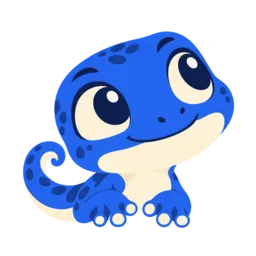ChHeader’s blue gecko mascot